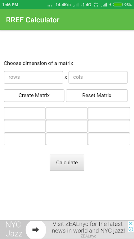 RREF Calculator ภาพหน้าจอ 2