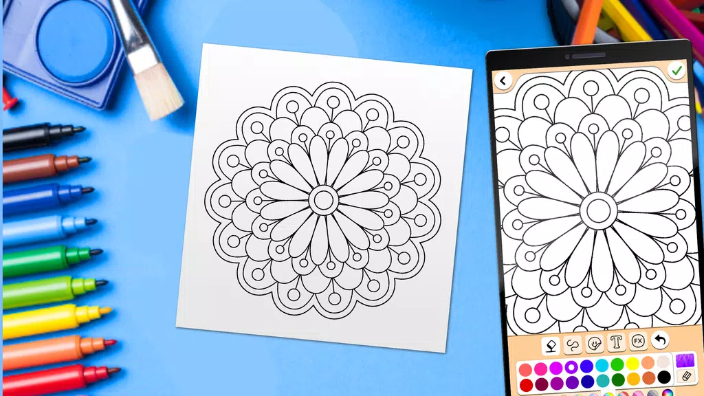 Mandala Coloring Pages Zrzut ekranu 3