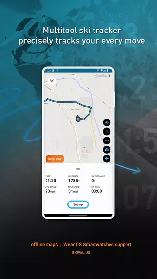 SkiPal - Accurate Ski Tracks Screenshot 1