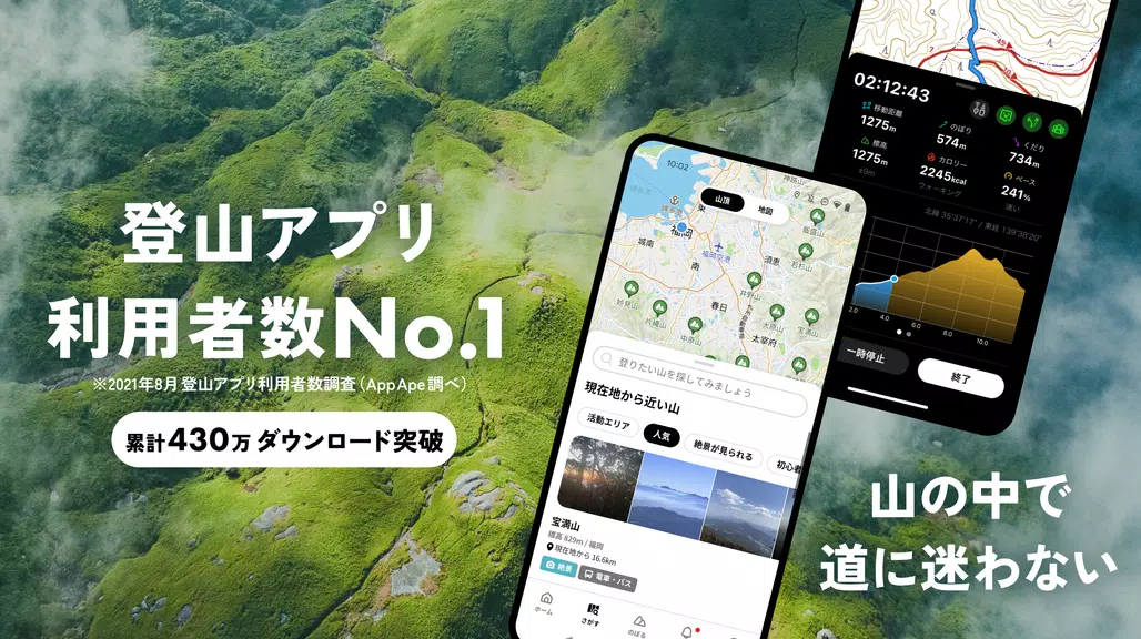 YAMAP -Social Trekking GPS App ภาพหน้าจอ 1