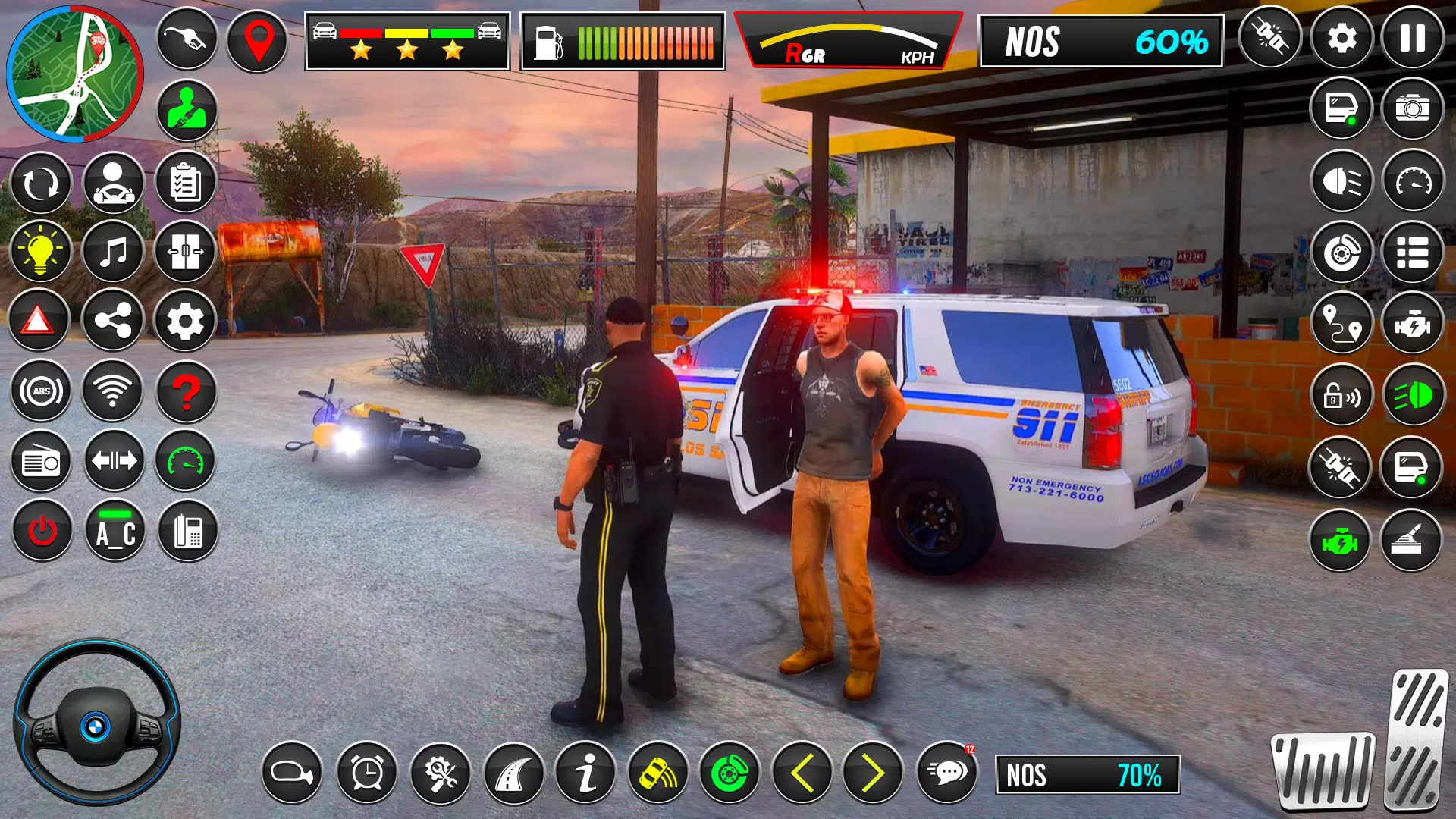 US Police Car Chase Car Game Capture d'écran 1