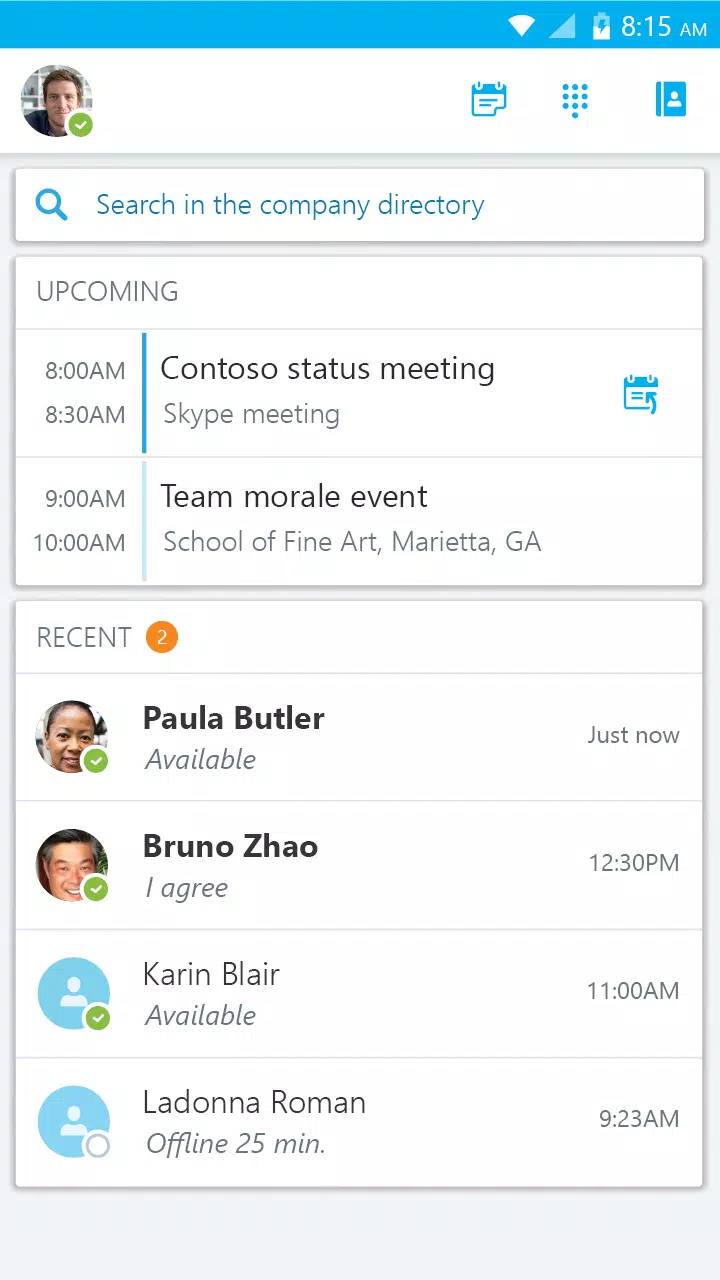 Skype for Business for Android应用截图第4张