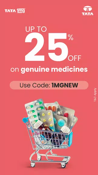TATA 1mg Online Healthcare App Screenshot 1