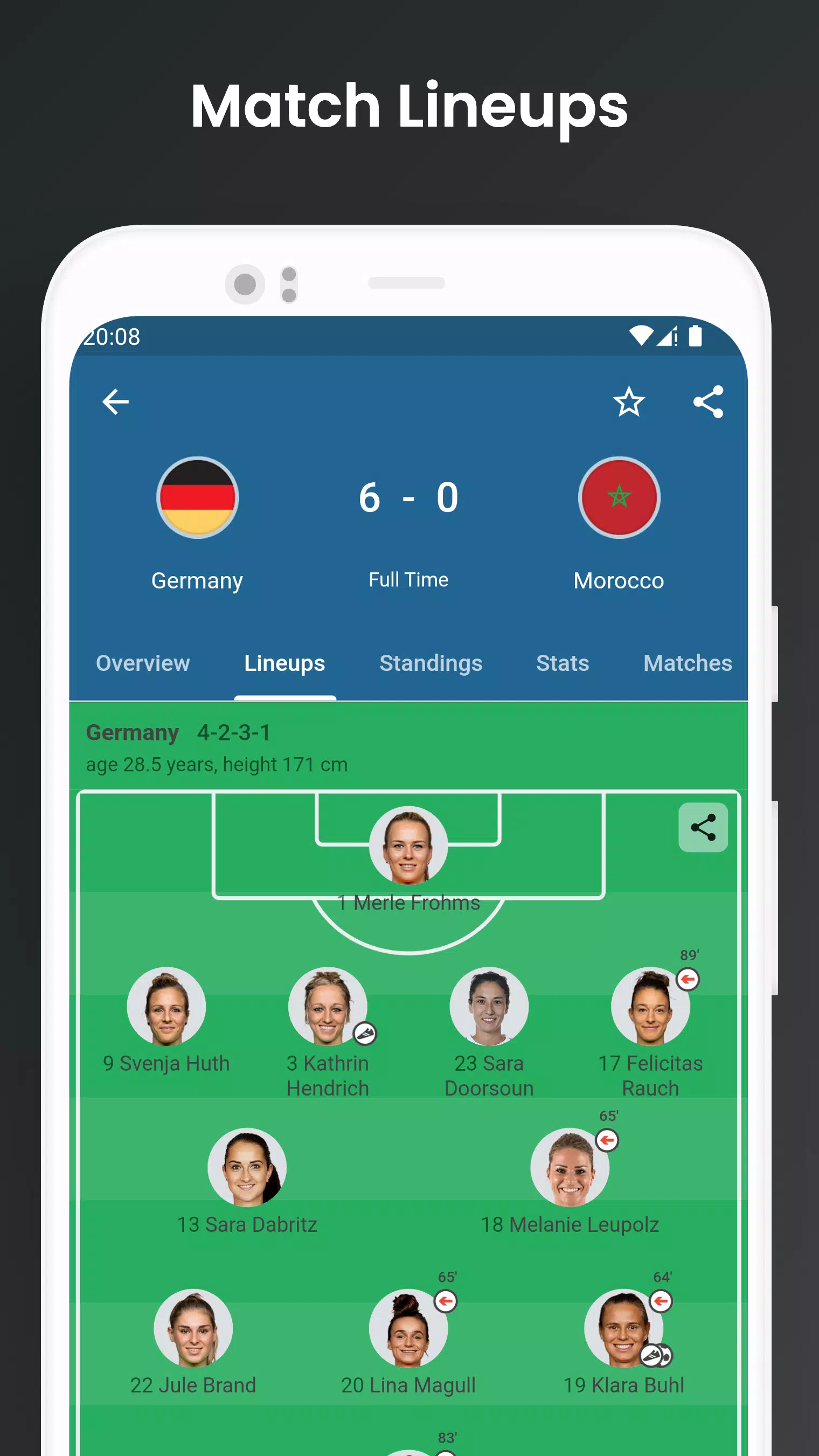 Footba11 - Soccer Live Scores 스크린샷 4