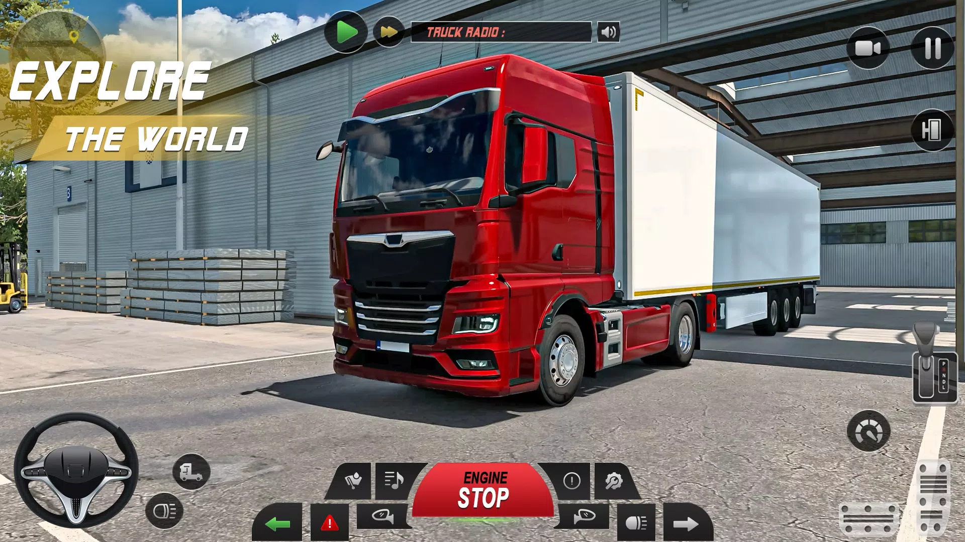 Euro Truck Driving Game 3d Schermafbeelding 1