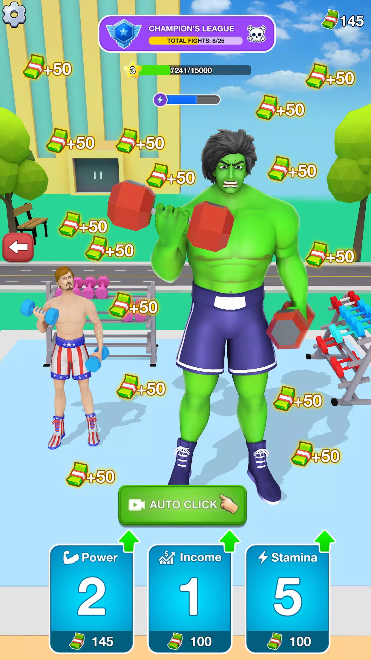 Gym Clicker Hero: Idle Muscles Tangkapan skrin 1