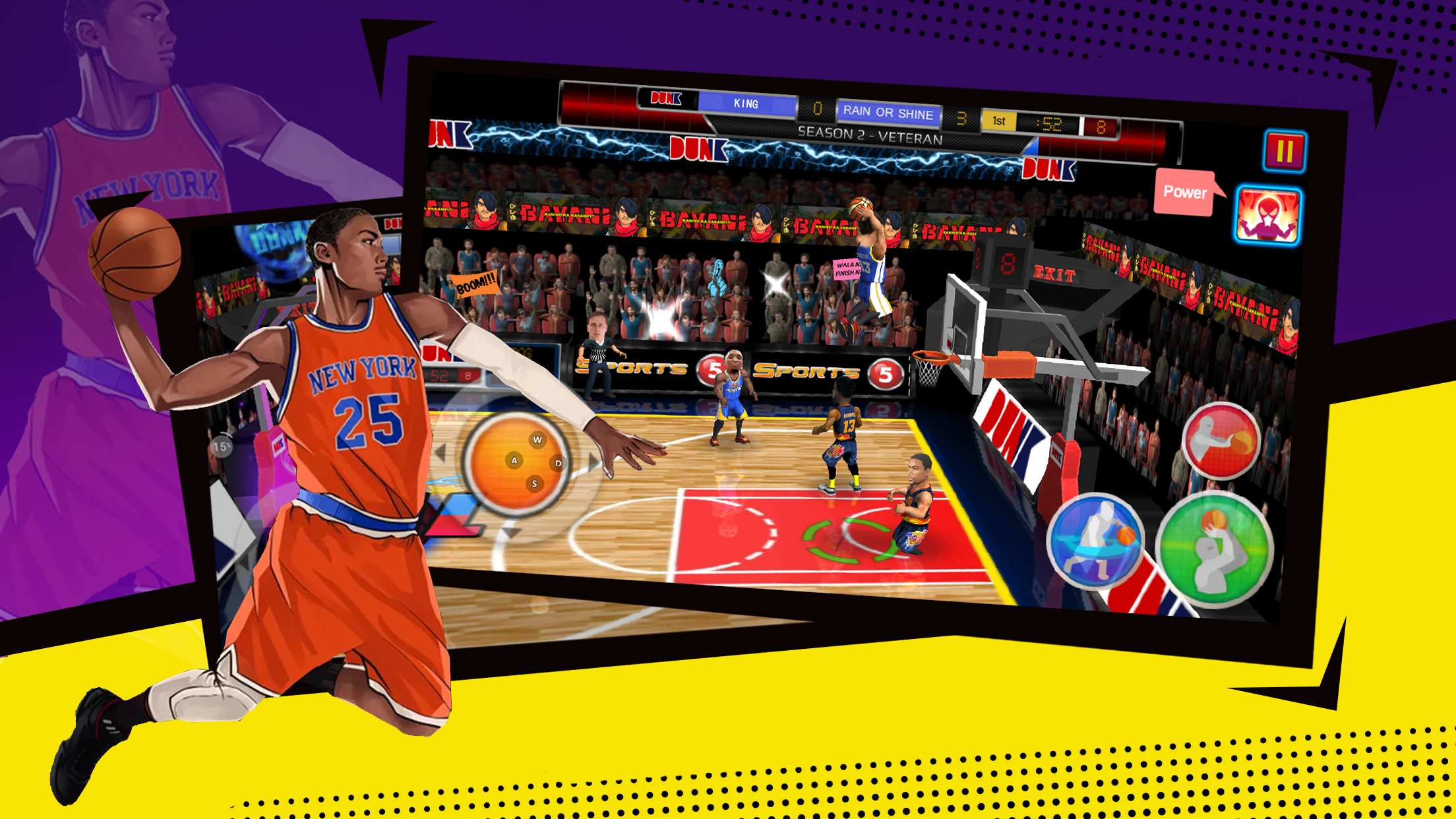 2 VS 2 Basketball Sports Screenshot 1