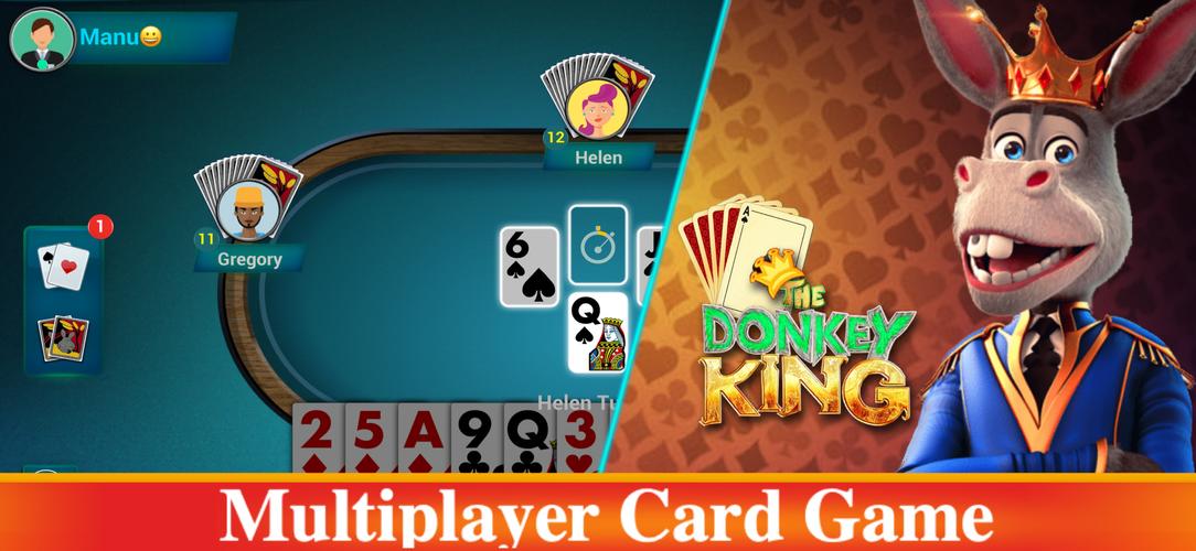 Donkey King: Donkey card game Captura de tela 1