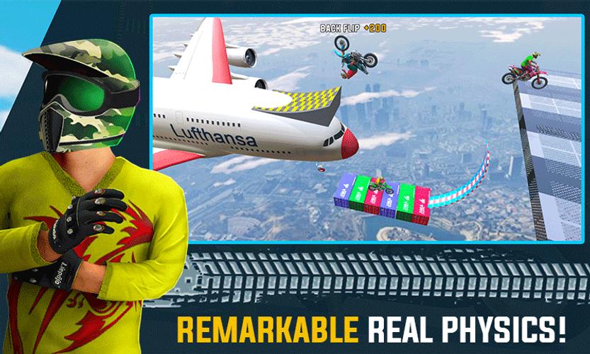 Crazy Bike Racing Stunt Game Скриншот 3