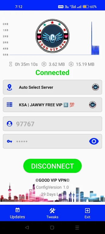 GOOD VIP VPN Captura de pantalla 1