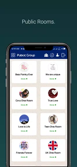 UK Chat - Group Chat Rooms Zrzut ekranu 1
