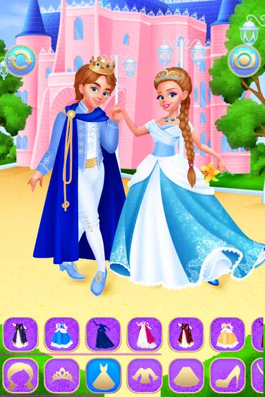 Cinderella & Prince Girls Game Tangkapan skrin 1