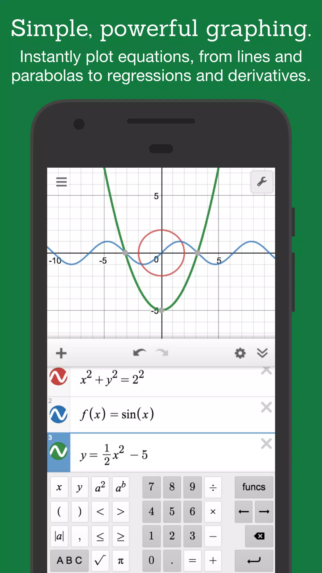 Desmos ဖန်သားပြင်ဓာတ်ပုံ 1