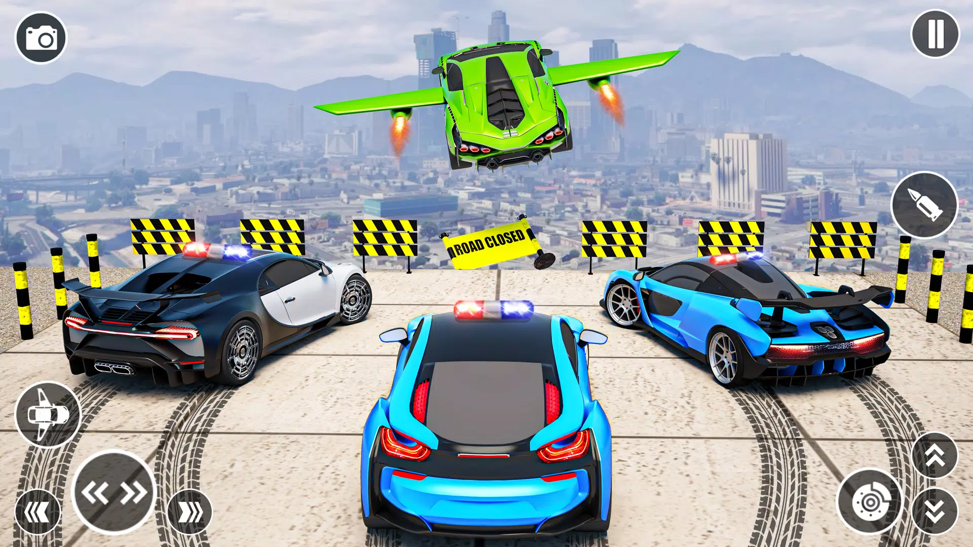 Flying Car Robot Shooting Game Ekran Görüntüsü 2