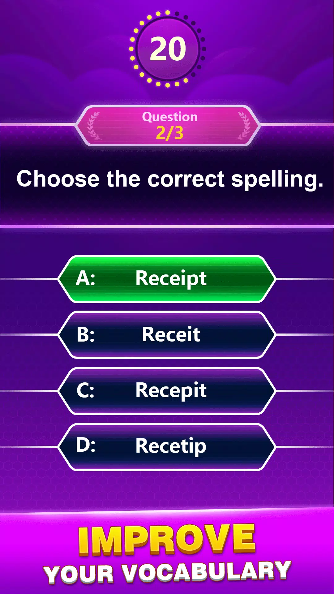 Spelling Quiz - Word Trivia 스크린샷 4