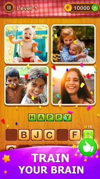 4 Pics Guess Word -Puzzle Game Capture d'écran 1