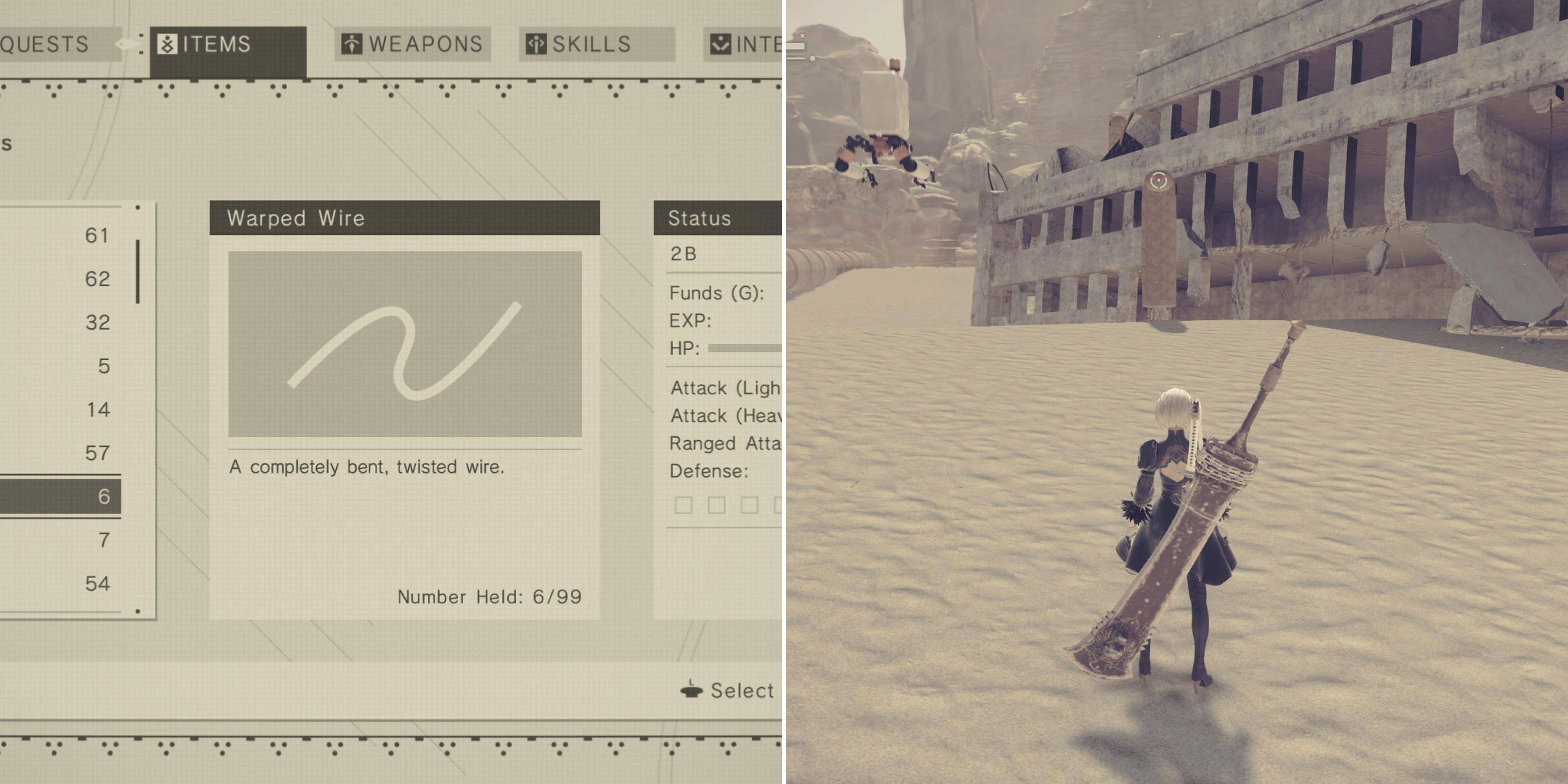 Get Warped Wire dans Nier: Automate