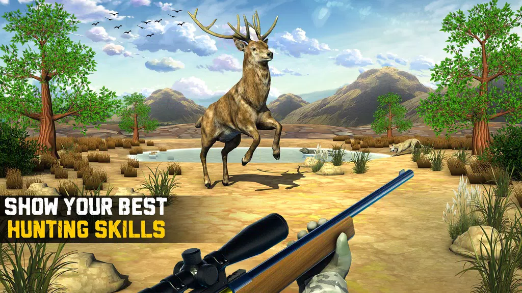 Wild Animal Hunting 3D Offline Скриншот 2