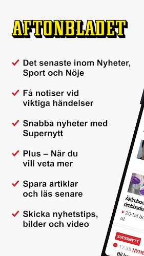 Aftonbladet Nyheter Capture d'écran 1