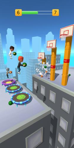 Jump Up 3D: Basketball game Screenshot 1