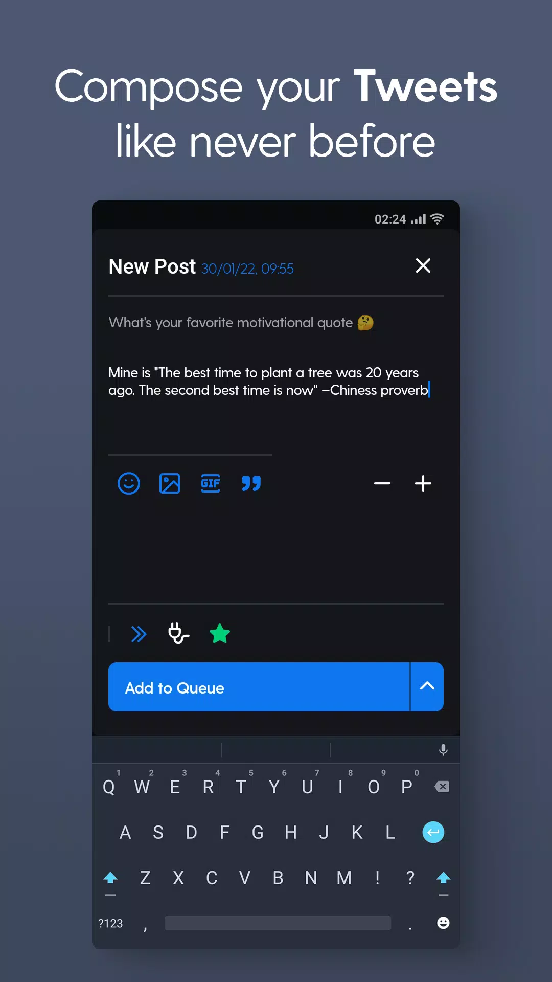 Hypefury - Companion app Screenshot 1