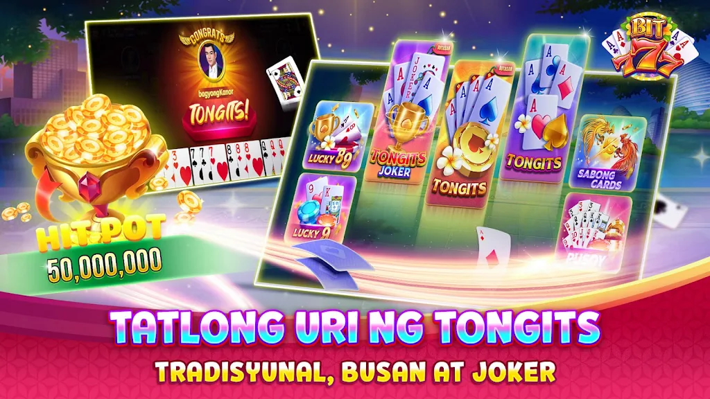 Bit777 - Tongits Pusoy Global Ảnh chụp màn hình 4