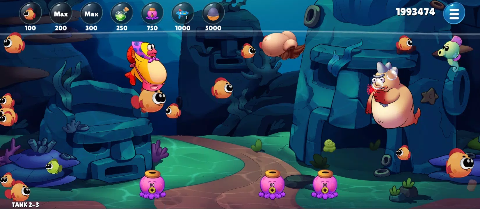 Insaniquarium Deluxe Evolution ภาพหน้าจอ 2