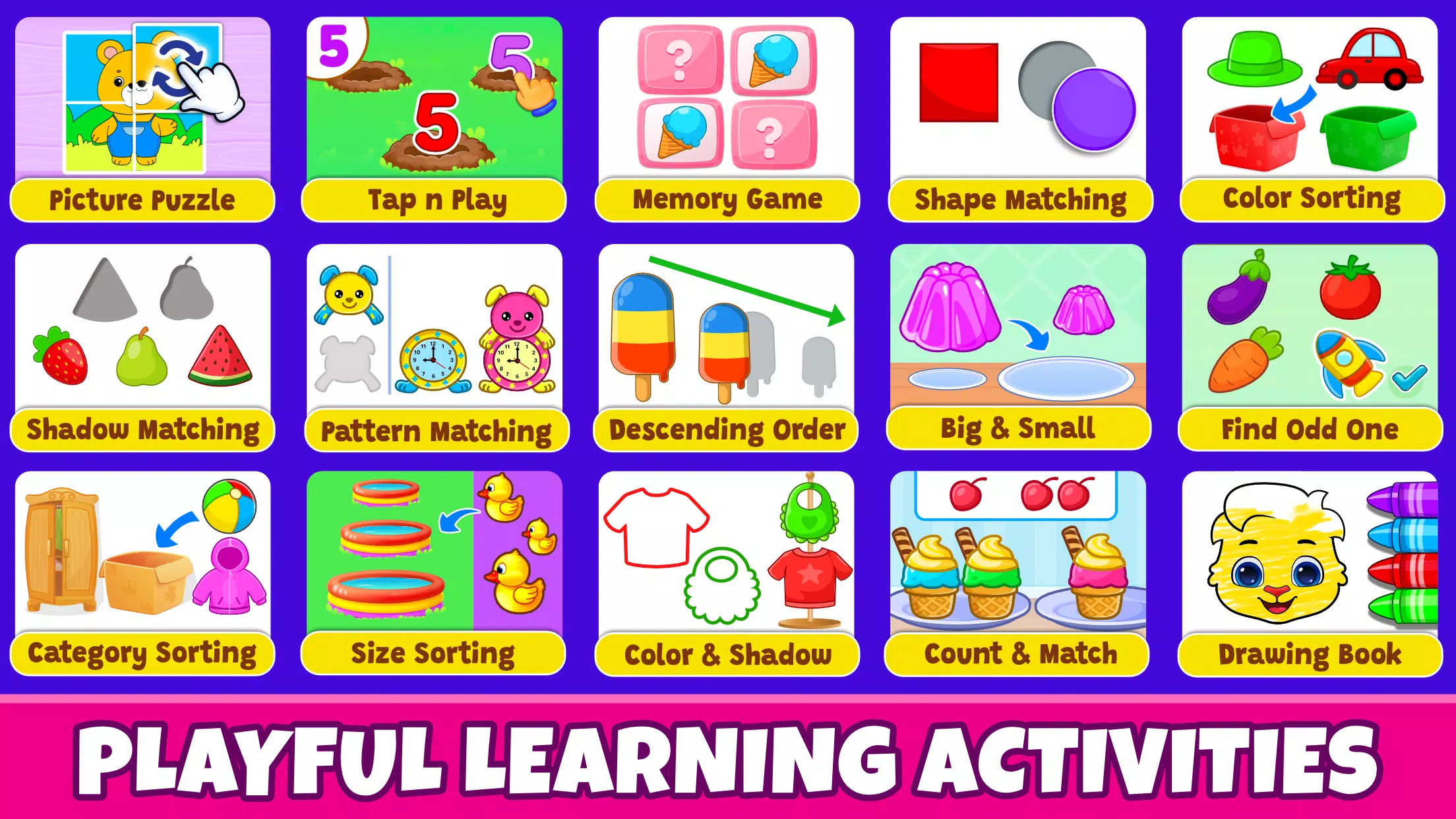 Kids Toddler & Preschool Games Captura de pantalla 2