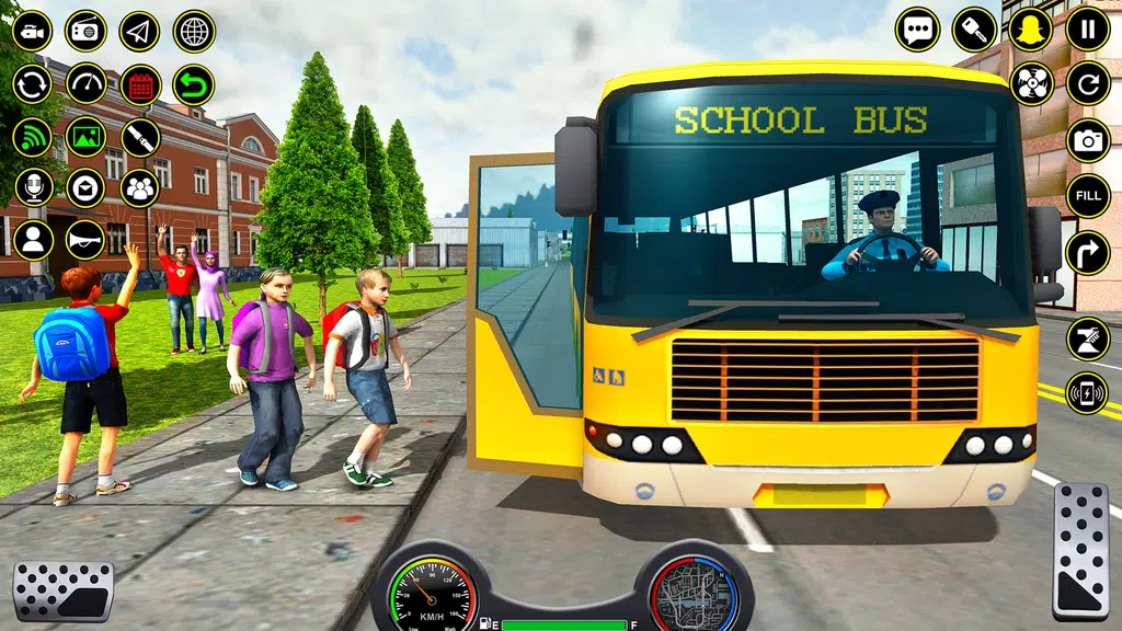 School Bus Coach Driver Games Captura de pantalla 2