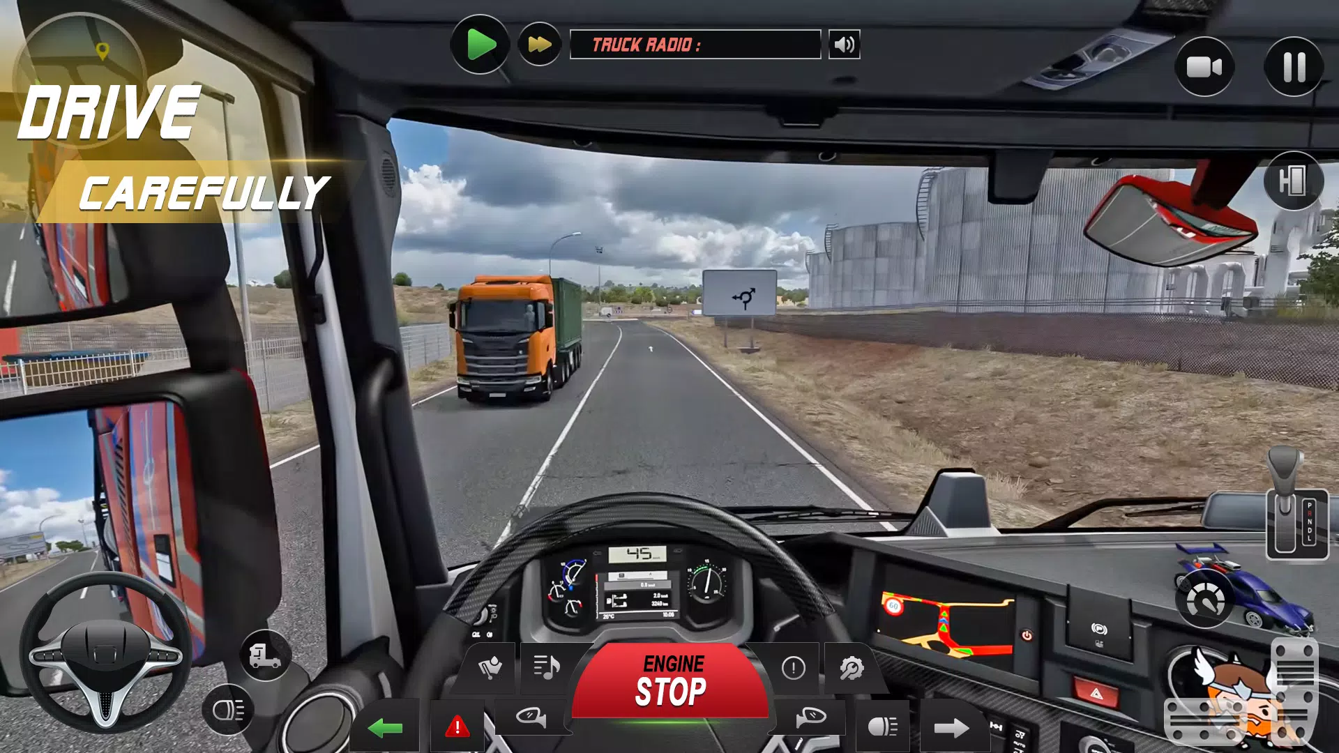 Euro Truck Driving Game 3d Tangkapan skrin 4