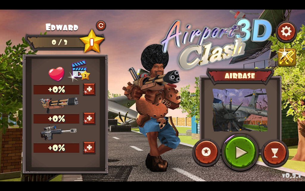 Airport Clash 3D - Minigun Sho 스크린샷 1