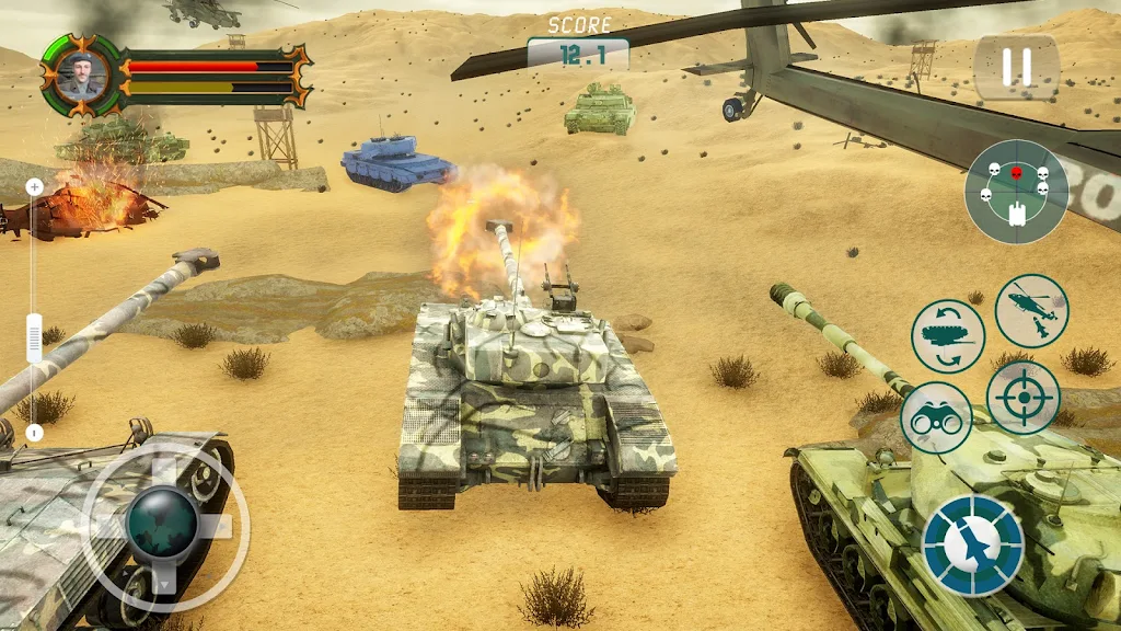 Tank Games Offline: Tank War Tangkapan skrin 1