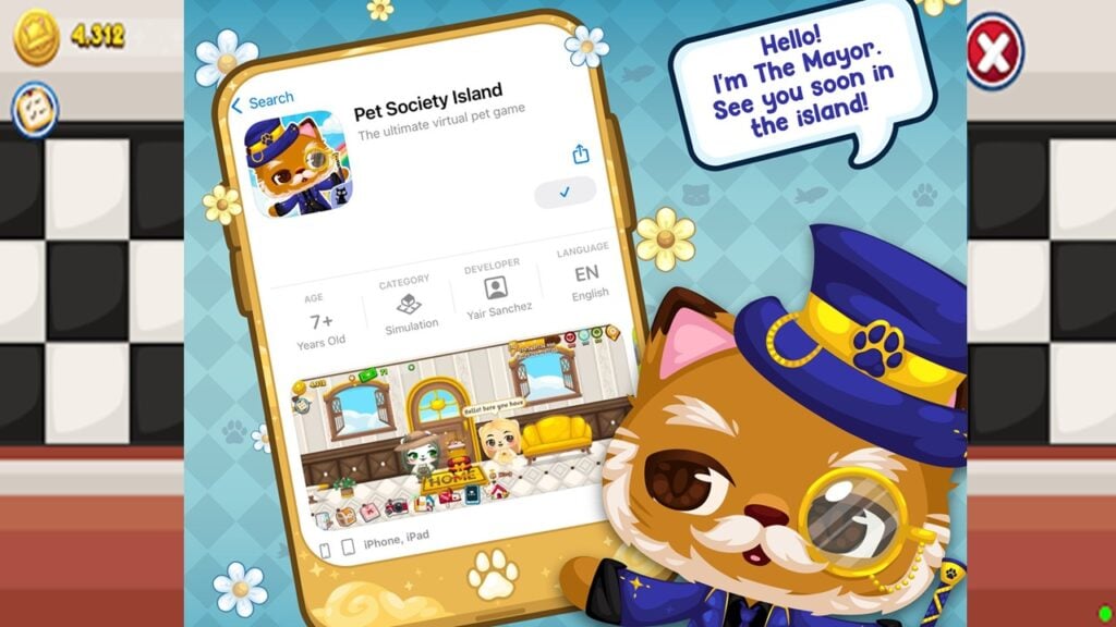 PET Society Island သည် Android တွင် virtual pet ဂိမ်းအသစ်ဖြစ်သည်