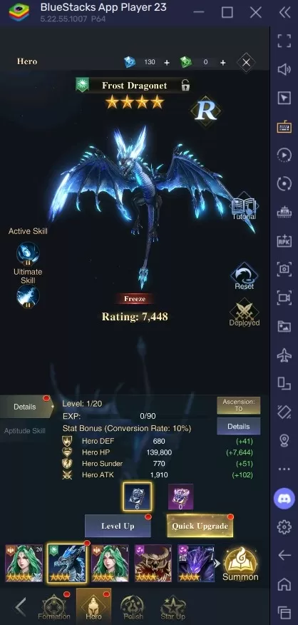 ATHENA:Blood Twins character progression guide featuring hero upgrade mechanics