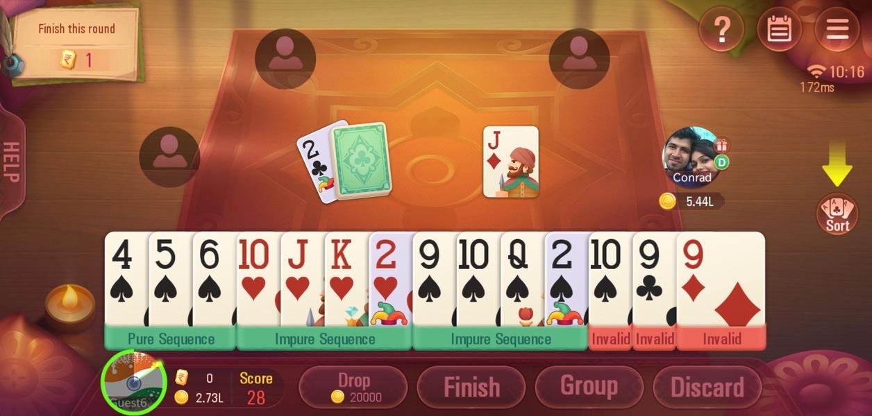 Rummy Plus - Online Indian Rummy Tangkapan skrin 2