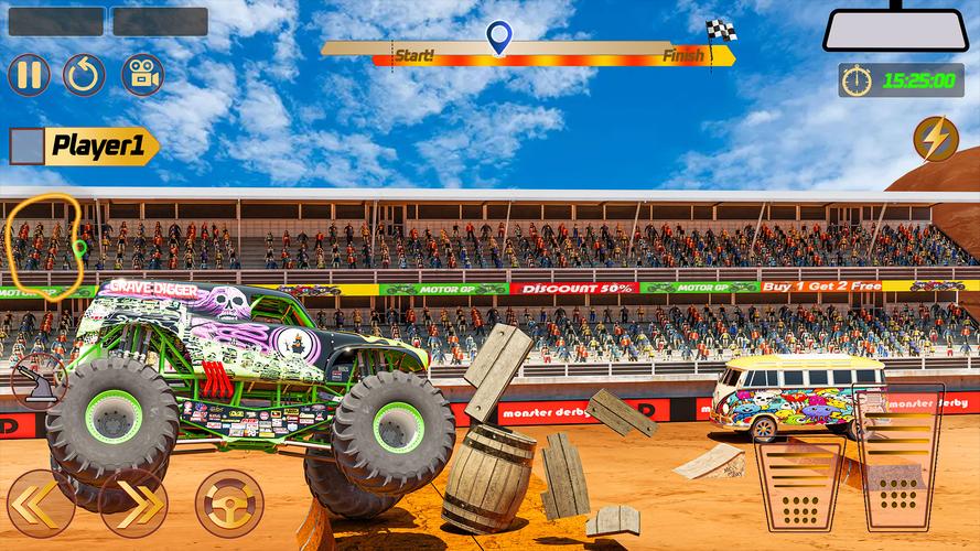 Monster Truck: Derby Games स्क्रीनशॉट 3