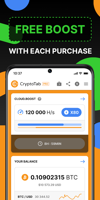 CryptoTab Browser Pro Level Screenshot 1