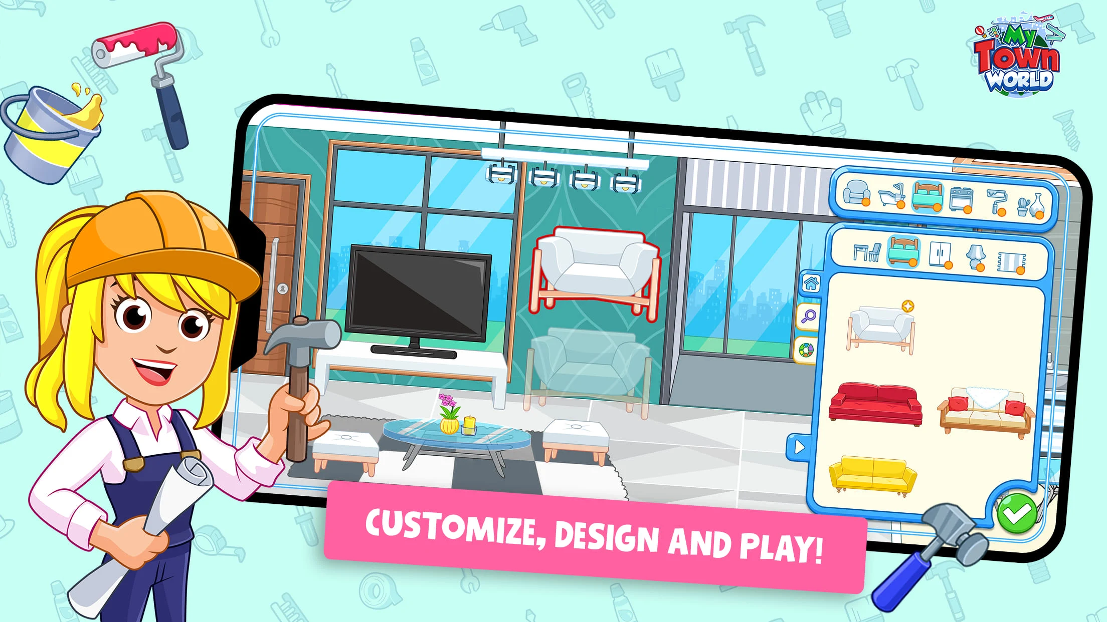 My Town World - Mega Doll City स्क्रीनशॉट 3