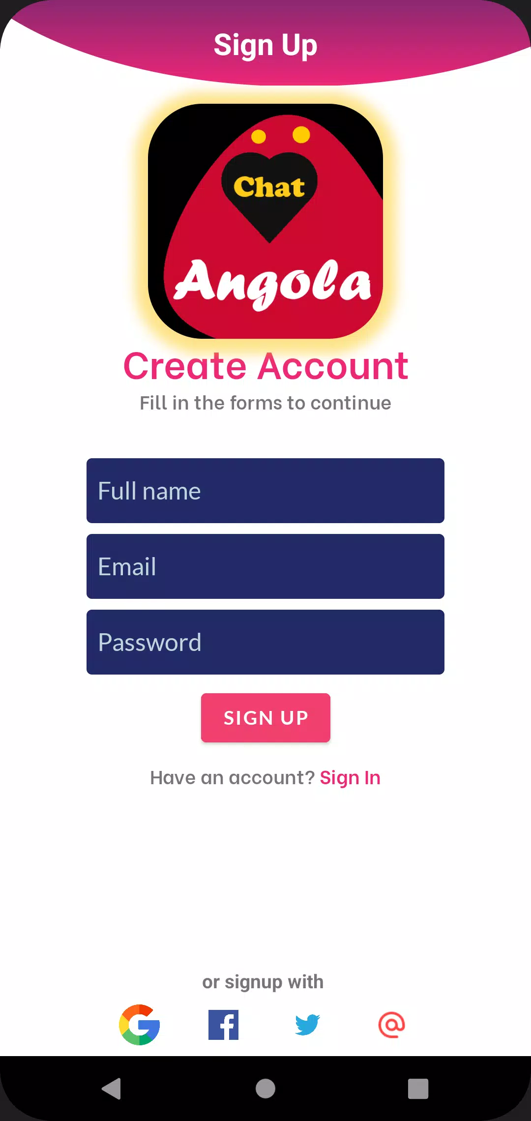 Angola dating app chat rooms スクリーンショット 1