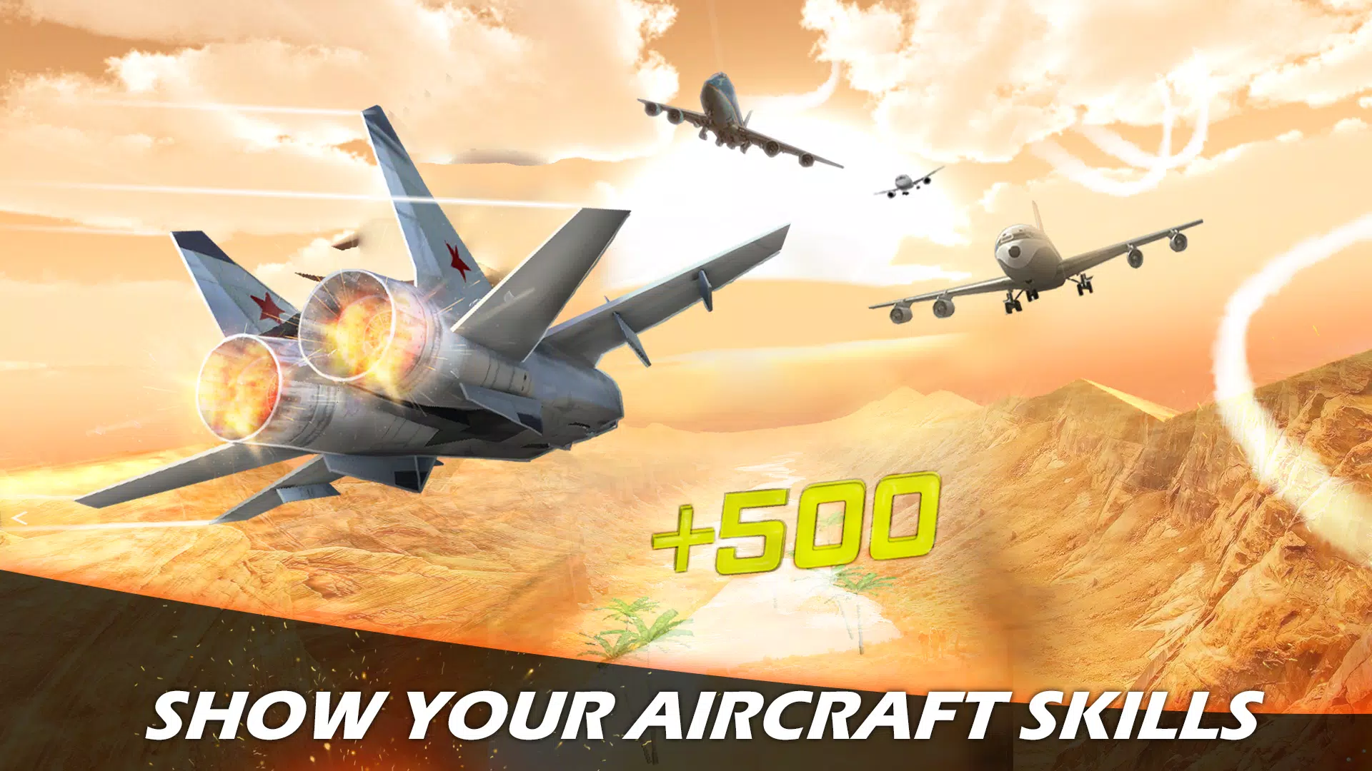 Jet Fighter Airplane Racing Скриншот 3