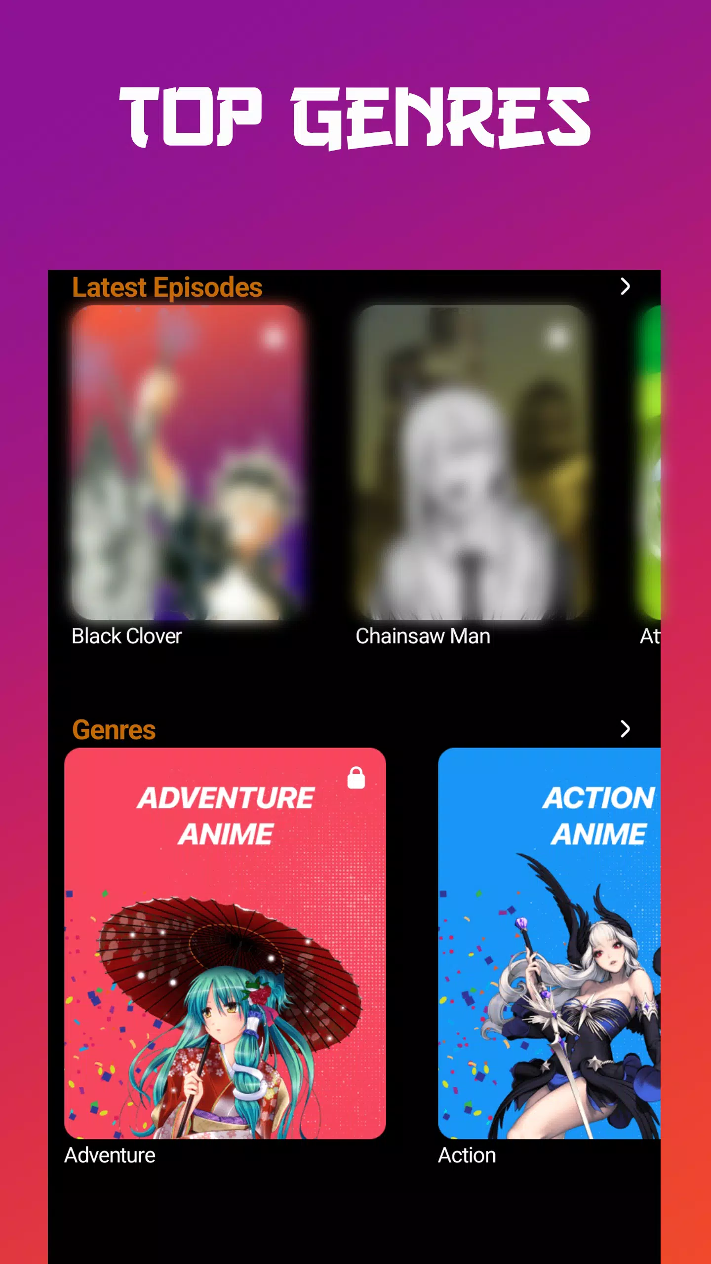 Anime tv - Anime Watching App ဖန်သားပြင်ဓာတ်ပုံ 3