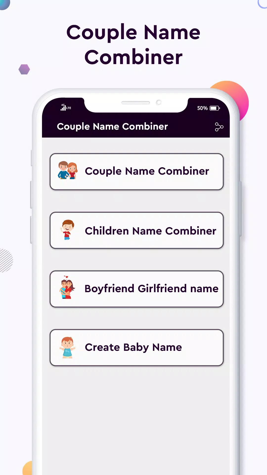 Baby name Couple Name Combiner ภาพหน้าจอ 2