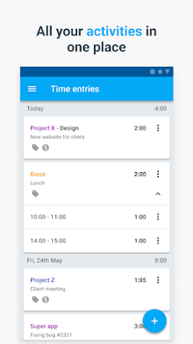 Schermata Clockify — Time Tracker 1