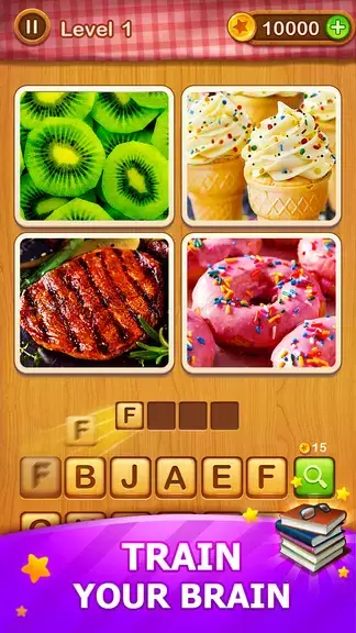 4 Pics Guess Word -Puzzle Game Capture d'écran 2