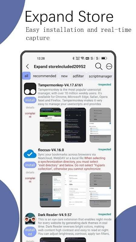 Rainsee Browser Zrzut ekranu 3