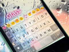 Free Glass Emoji Keyboard Skin Ảnh chụp màn hình 3