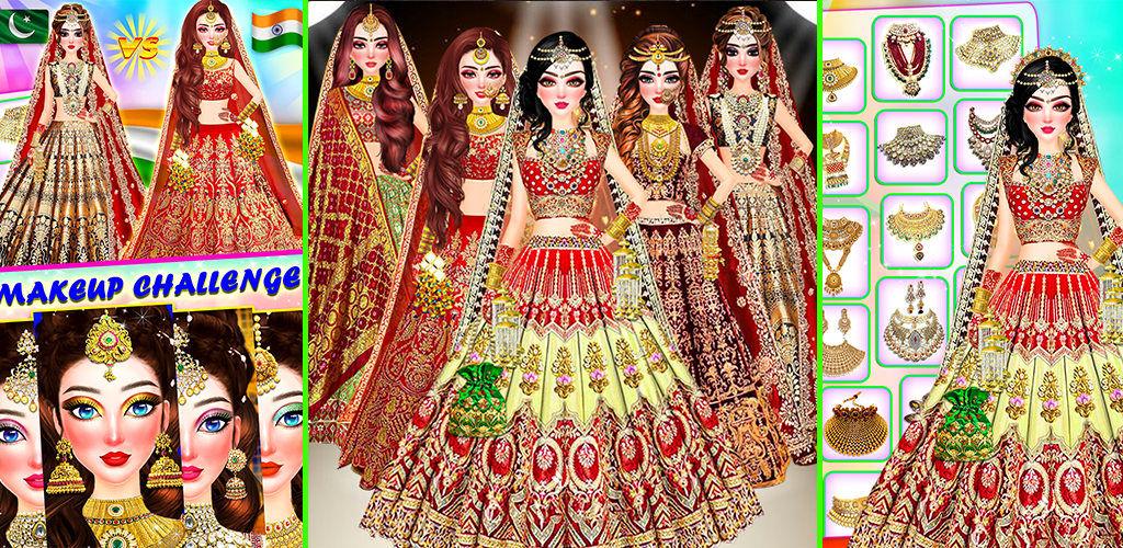 Indian Bride Dress Up Girl Ảnh chụp màn hình 1