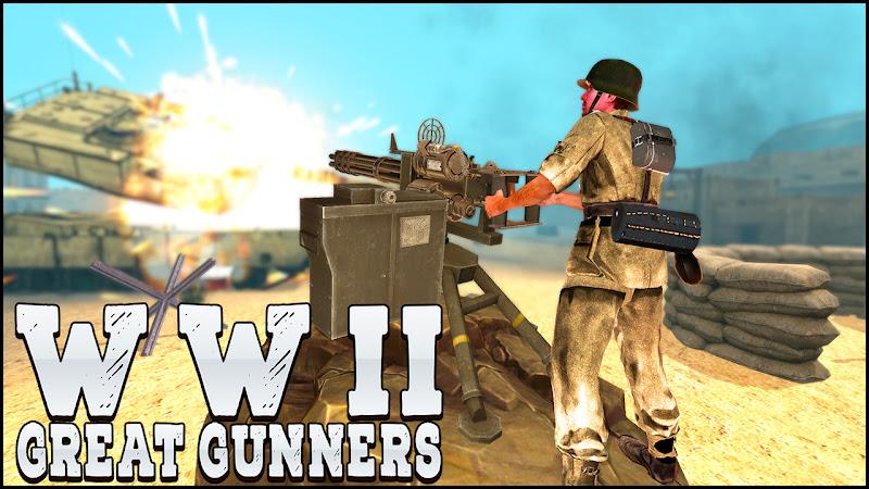 Gunner World War: WW2 Gun Game स्क्रीनशॉट 1