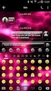 SMS Messages GlassNebula Theme 스크린샷 4