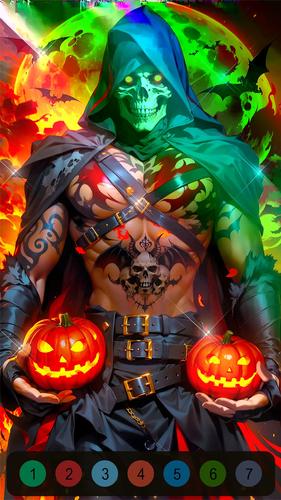 Halloween Witch Coloring Games Captura de pantalla 4